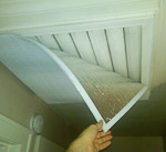 Insulated cover for whole house attic fan grate