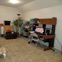 Painting Basement Den Area