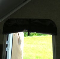 Screen for pop up camper door