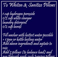How to whiten yellowed pillows