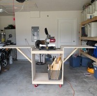 DIY Miter Saw Cart using Ana White plans