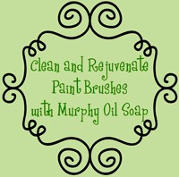 Cleaning paint brushes and rejuvenating them with Murphy Oil Soap