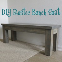 DIY rustic bench seat